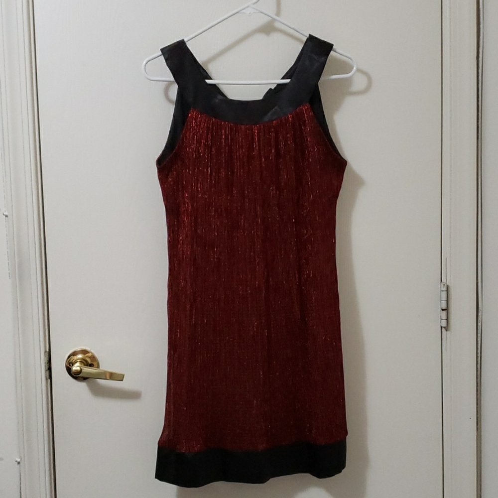 Flashy Red & Black Dress